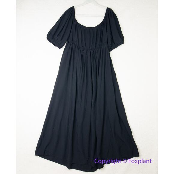 New! ELOQUII black‎ tie front maxi dress plus size 14 - Picture 8 of 13